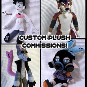Custom Plush Commission [READ DESCRIPTION, do not purchase this listing], Handmade, Human, Chibi, Anthro, Fursona