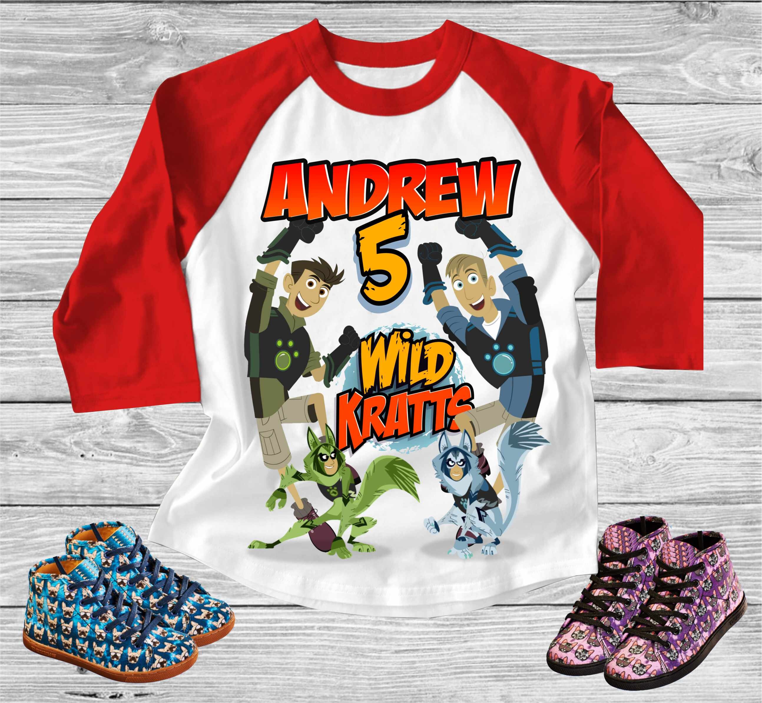 Wild Kratts birthday shirt Wild kratts theme party shirt