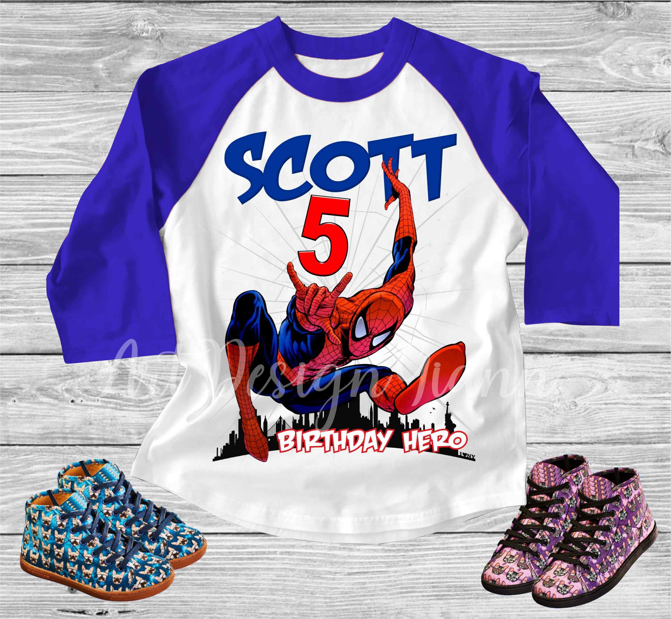 Inspired Spider man birthday shirt SpiderMan party theme party | Etsy