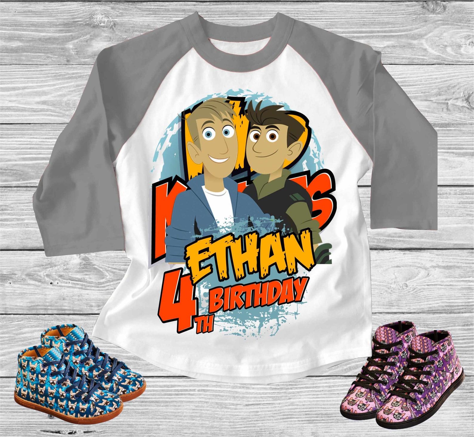 Wild Kratts birthday shirt Wild kratts theme party shirt