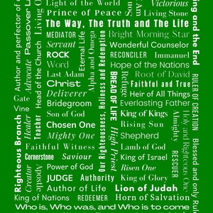 Names of Jesus poster 1 Digital file PDF print image 3