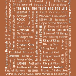 Names of Jesus poster 1 Digital file PDF print image 7