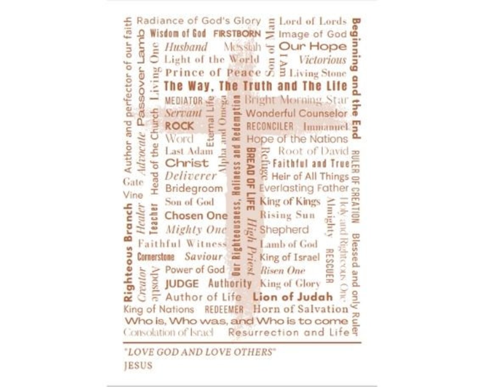 Names of Jesus Poster 3 digital File PDF Print Etsy