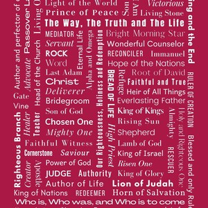 Names of Jesus poster 1 Digital file PDF print image 6