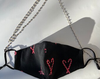 Fresh Water Pearl Mask Chain | Face Mask Chain | Face Mask Strap | Mask Holder | Mask Lanyard |  Valentines Day Gift for Her |