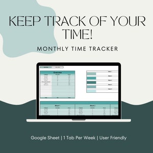 Maandelijkse tijdplanner-spreadsheet | Google Spreadsheets | Planner-spreadsheet | Takenlijst | Planner | Productiviteitsplanner | Digitale trackers