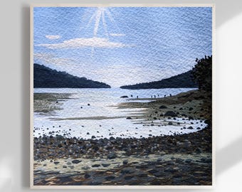 Nanoose Bay | Vancouver Island | gouache landscape art print