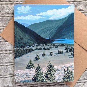 d'art de paysage de Coquihalla, C.-B. | Carte de correspondance A6 vierge avec enveloppe