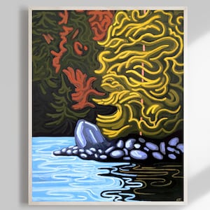 Algonquin Park in Fall #3 | Ontario, Canada | landscape painting art print