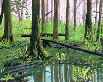 Whyte Lake Forest, West Vancouver BC | Landscape Art Print