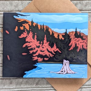 Parc Algonquin à l'automne #2 carte de vœux | Carte de correspondance A6 vierge avec enveloppe
