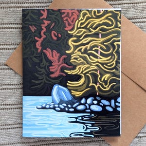 Parc Algonquin à l'automne 3 carte de vœux | Carte de correspondance A6 vierge avec enveloppe