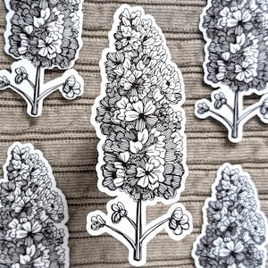 Hydrangeas sticker | handmade floral art sticker