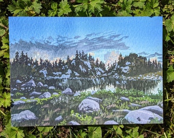 Brew Lake, Whistler, BC | Landscape Art Postcard