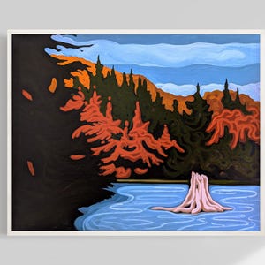 Algonquin Park in Fall #2 | Ontario, Canada | landscape painting art print