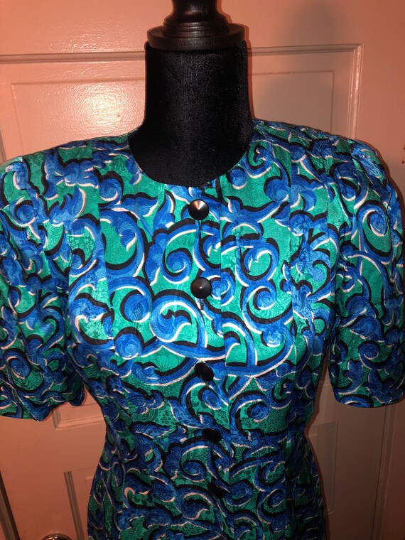 1980’s silk dress