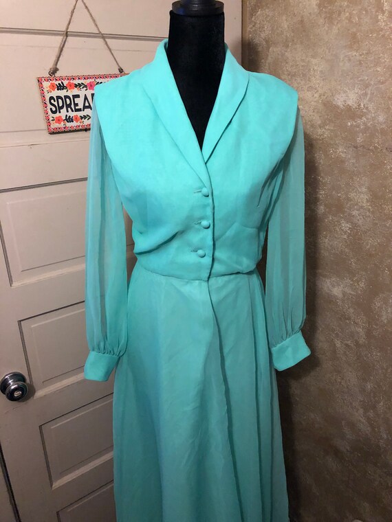 Vintage 50’s/60’s green dress
