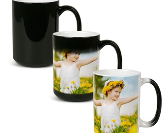 QB Souveniers Custom photo mug, magic cup, personalized gift, lovers gift, Birthday gift, Pregnancy Announcement Mug