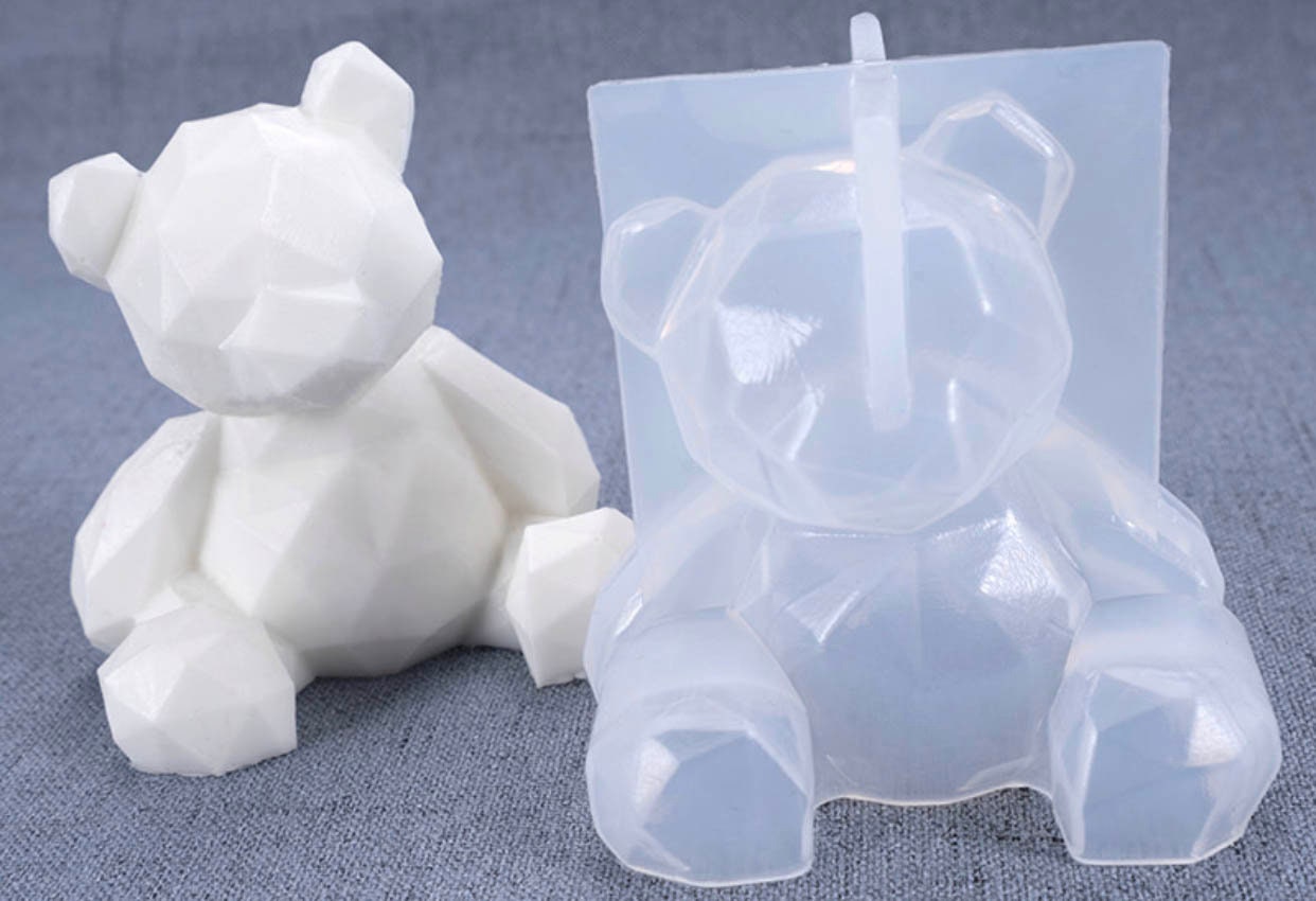 2 pcs Cute Bear Mold Bear Candle Mold Animal Mold Clay Mold Candle Making  Molds Craft Supplies 3D Mold Silicone Mold for Resin Resin Casting Mold -  Yahoo Shopping