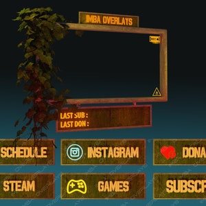 LAST - Twitch Streaming Package / Twitch Overlay and Panels