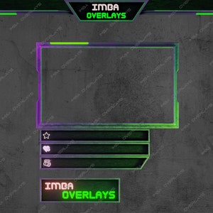 Concrete Jungle - Twitch Webcam Overlay Design