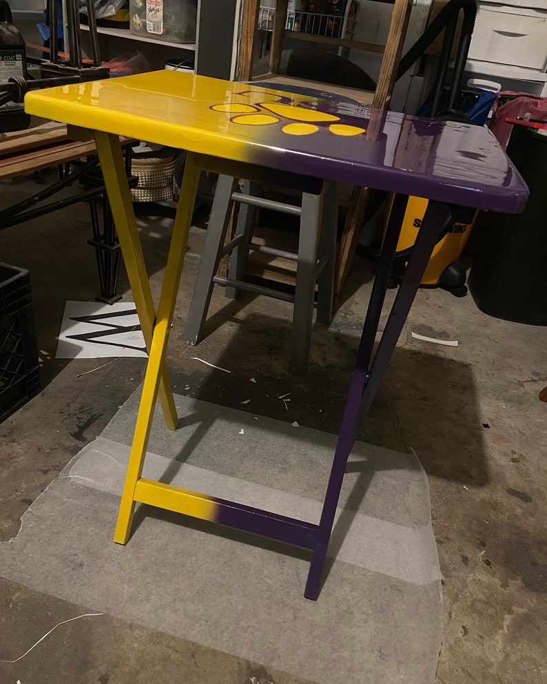 Custom Epoxy TV Tray ANY Team Etsy