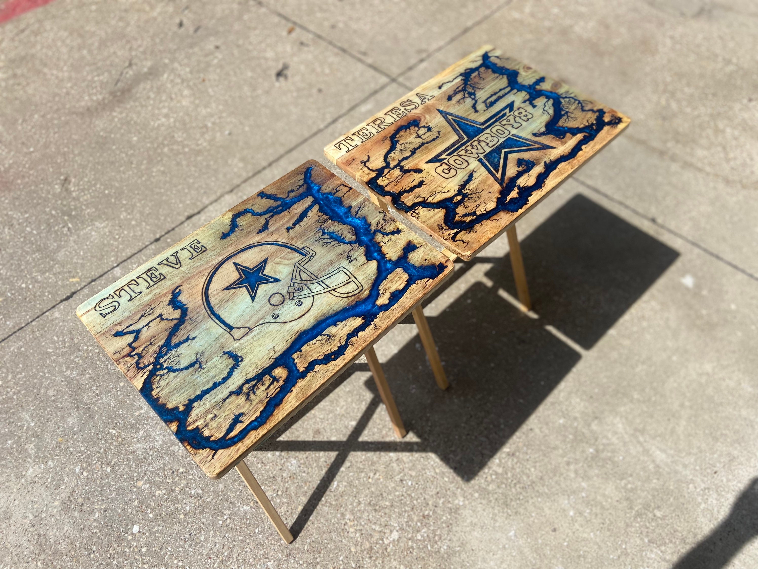 Personalized Custom Epoxy Tv Tray/table Etsy