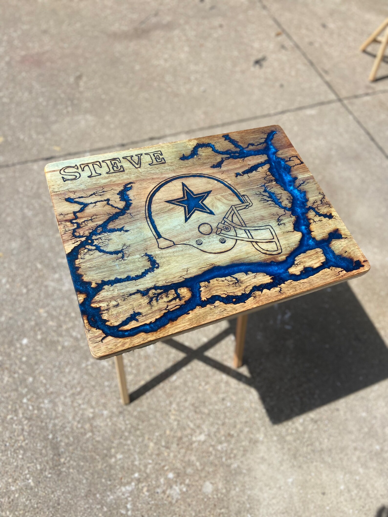 Personalized Custom Epoxy Tv Tray/table Etsy