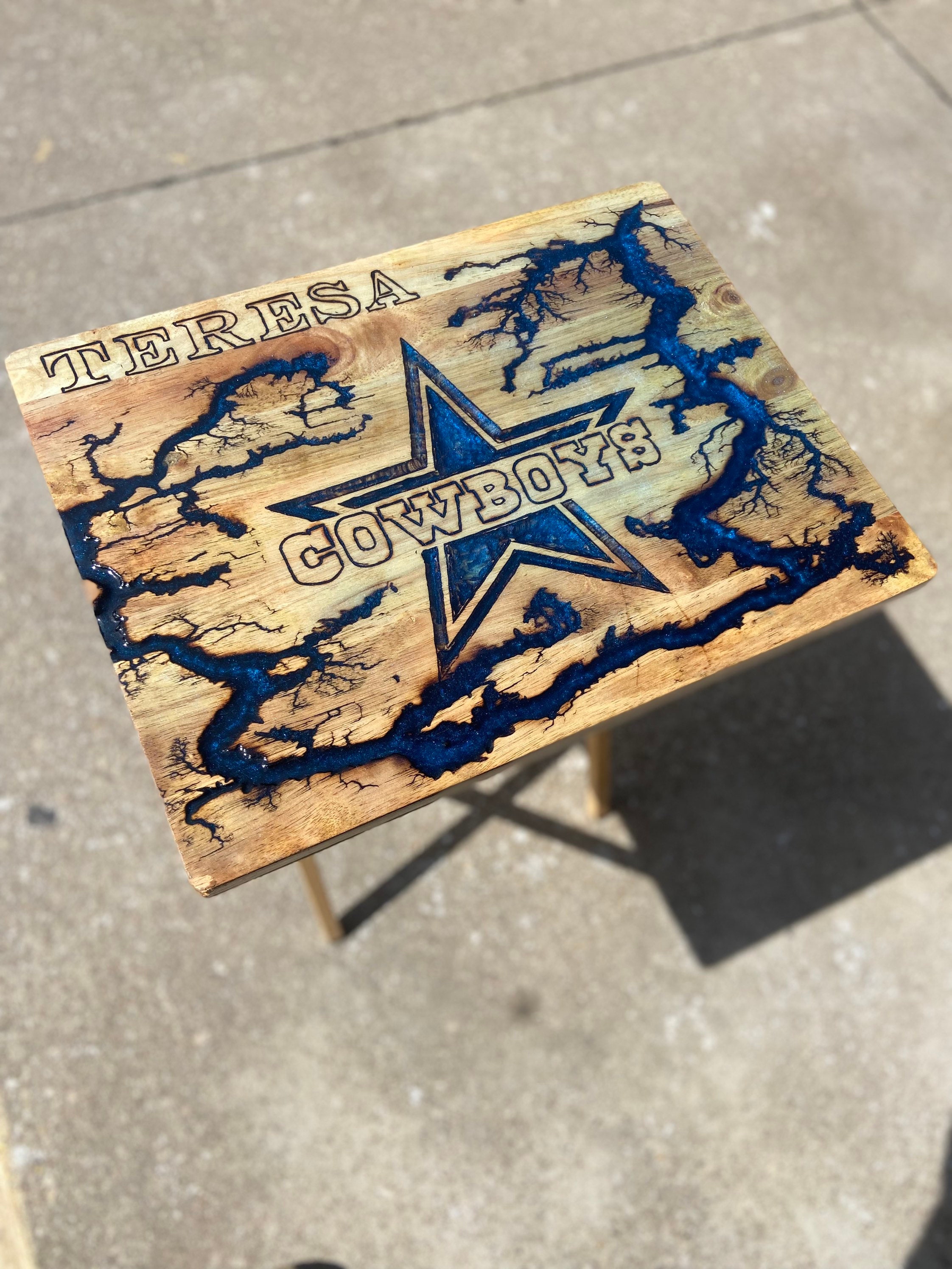 Personalized Custom Epoxy Tv Tray/table Etsy