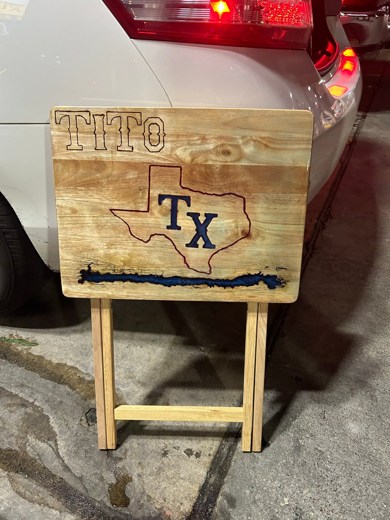 Custom Made Epoxy TV Trays Etsy