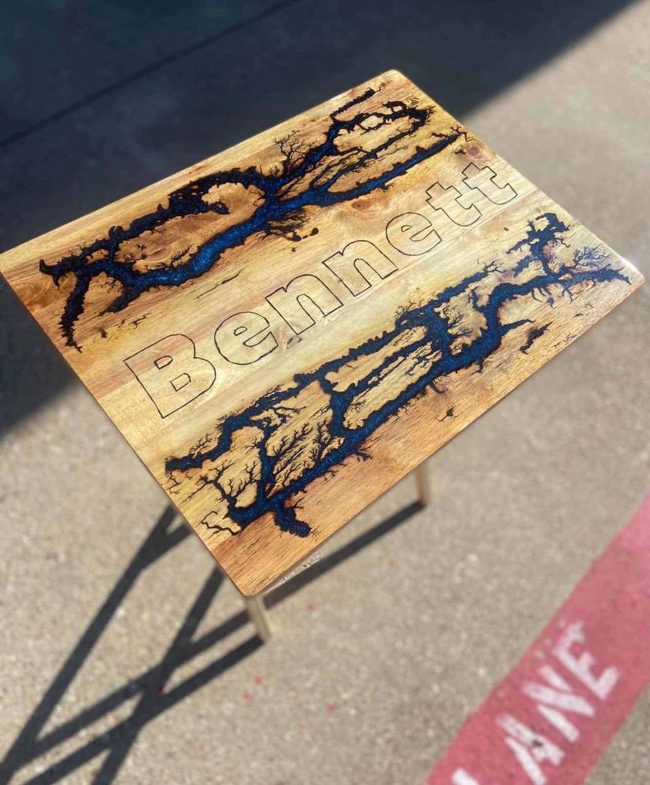 Custom Made Epoxy TV Trays Etsy