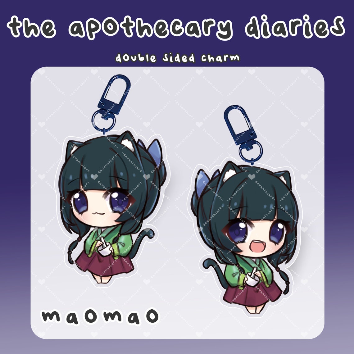 thumbnail image 2 of The Apothecary Diaries, Maomao And Jinshi Acrylic Keychains, Cute 2 of 13