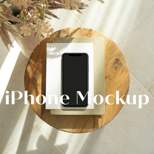 Boho Styled iPhone Mockup iPhone Screen Mockup Device Mockup PSD