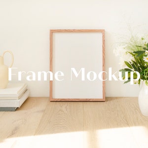 Styled Frame Mockup Minimal Interior Poster Mockup PSD