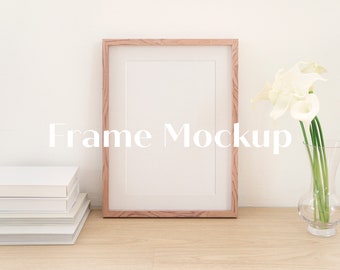 Gestyled frame mockup met rand Minimale frame mockup Poster Wall Art Mock up