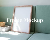 Styled Wood Frame Mockup, PSD Photoshop Mockup, 3:4 Frame Mockup