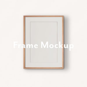 Frame Mockup Vertical Portrait Mockup PSD Frame Mockup with Border Wall Art Mockup
