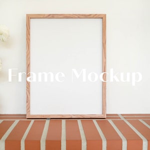 Minimalist Frame Mockup, Photoshop Mockup PSD, Instant Download, Wall Art, Poster Mockup