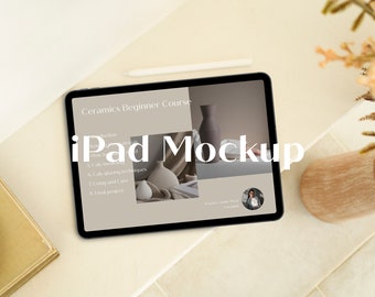 Maqueta de dispositivo iPad Maqueta de pantalla de iPad Pro con estilo