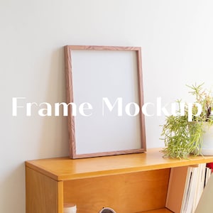 Frame Mockup, Wood Frame Wall Art Mock up, Poster, Print Mockup