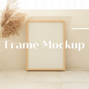 Bright Styled Frame Mockup Boho Concept Photo Wall Art Mockup