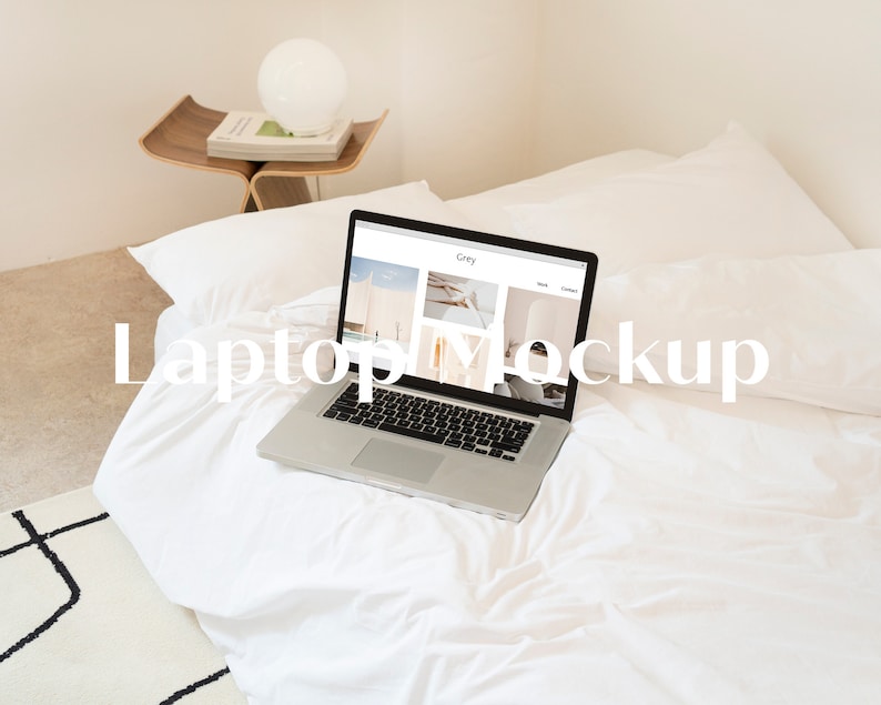 Laptop Screen Mockup PSD MacBook Website Mockup image 1