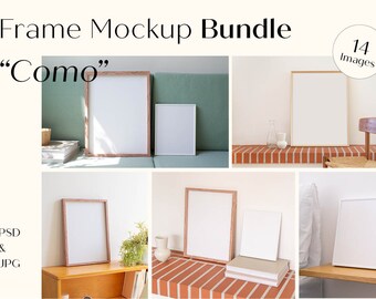 Fotolijst Mockup Bundel, Interieur Frame Mock Up, PSD
