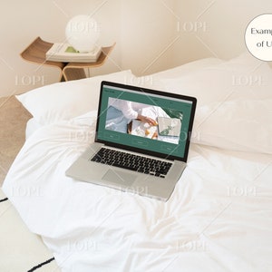 Laptop Screen Mockup PSD MacBook Website Mockup image 4