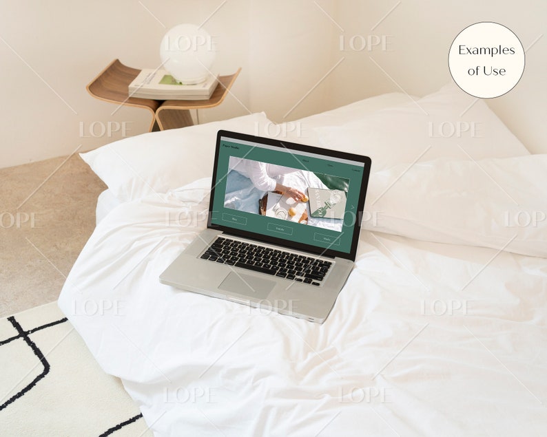 Laptop Screen Mockup PSD MacBook Website Mockup image 4