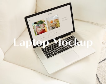 Mockup di laptop Macbook Mockup di sito Web PSD