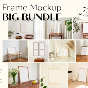 Frame Mockup Mega Bundle, Styled Photo Frame Mock Up, Photoshop Mockup