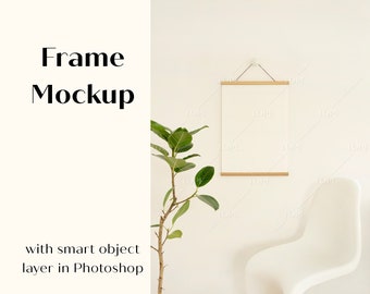 Poster Mockup Print, Wall Art Mockup Bruiloft teken Party Sign Mockup
