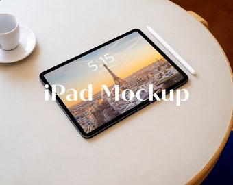 iPad mockup, digitaal apparaat scherm mockup, digitale download