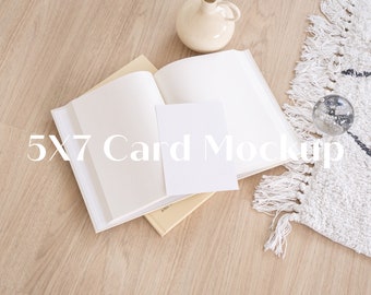 5X7 kaart mockup uitnodiging bruiloft kaart tabel nummer mockup briefpapier artwork mockup